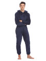 Men's Winter Warm Fluffy Teedy Fleece Pajama Onesie For Men Cozy Soft Warm Plush Fleece Jumpsuit Romper One Piece Hooded Pajama. 
