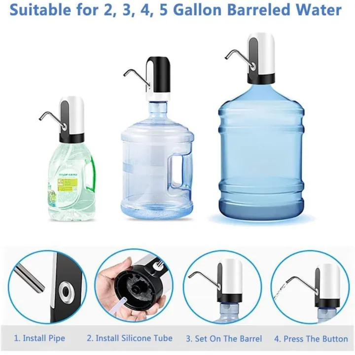 Usb%20Charge%20Portable%20Water%20Dispenser%20Electric%20Pump%20For%205%20Gallon%20Bottle%20With%20Extension%20Hose%20Barreled%20Tools%20-%20Image%205