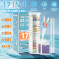 100Pcs Aquarium Test Strips 5-17 in 1 Fish Tank Water Testing Kits with Test Tube Freshwater Saltwater Water Quality Test Kit. 
