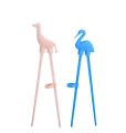 Animal Training Chopsticks for Kids and Beginners Reusable Children Eat Helper with Adjustable Finger Holders.