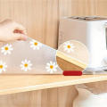 Cabinet Mat Reusable Daisy Flower Kitchen Drawer Mat Kitchen Dining Table Mat Insulation Mat Waterproof Moisture-proofDrawer Mat. 