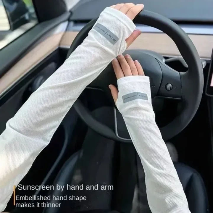 Women%20Men%20Sun%20Protection%20Ice%20Sleeves%20Summer%20Travel%20Outdoor%20Cycling%20Beach%20Gloves%20Arm%20Guard%20UV%20Protection%20Loose%20Breathable%20Sleeves%20-%20Image%203