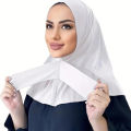 Modal Bonnet Hijab Sport Scarf for Woman Elastic Adjustable with Tie-Back for Stylish All-Day Comfort  Durability Instant Hijabs. 