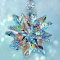 1PC Sparkling Glass Suncatcher Crystal Star Hanging Ornament for Window & Office Decor - Ideal Anniversary for Her/Him.