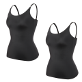 Women Tummy Control Shapewear Smooth Body Shaping Camisole Tank Tops Plus Size Slimming Underwear Seam-free Compression Shaper. 
