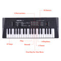 37 Key Electronic Keyboard Piano 4 Tones 4 Rhythms 10 Demos 5 Percussions Single Speaker Dual Power Mode with Mic for Beginners. 