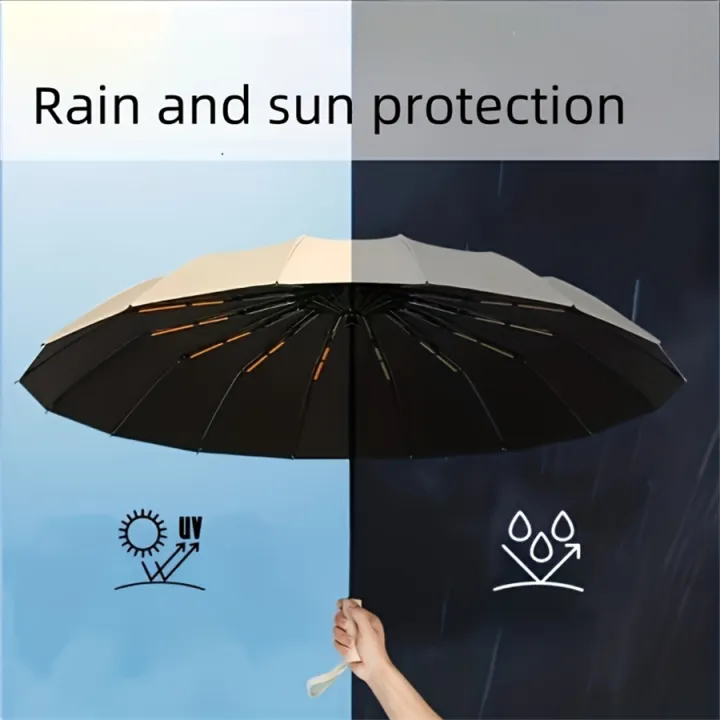 12%20Bone%20Black%20Glue%20Fully%20Automatic%20Umbrella%20With%20Thick%20And%20Durable%20Keel%20Three%20Fold%20Umbrella%20UV%20Resistant%20Folding%20Umbrella%20-%20Image%204