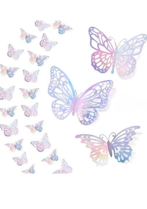 12%20Pcs%20Butterfly%20Wall%20Stickers,%203D%20Butterfly%20Wall%20Decor%20%20Butterfly%20Party%20Decorations%20Birthday%20Cake%20Decorations%20Removable%20Wall%20Stickers%20Room%20Decor%20for%20Baby%20Shower%20Party%20Girls%20Boy's%20Kids%20-%20Image%208