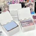 Korean Transparent Storage Box Blind Box Card Photocard Storage Box Photo Card Organizer Classification Flip Box. 