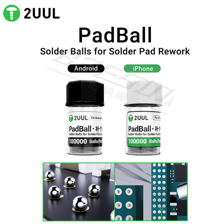Pad Ball 2UUL PadBall Solder Balls for Solder Pad Rework Sn63/Pb37 for iPhone ...