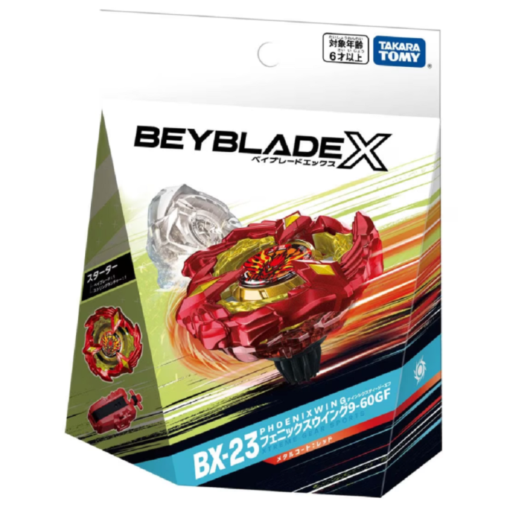 Original Takara Tomy Beyblade X BX-23 Starter Phoenix Wing 9-60GF ...