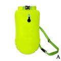 Inflatable Open Swimming Buoy Tow Float Dry Bag Double Air Bag With Waist Belt For Swimming Water Sport Storage Safety Bag.