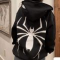 MI'TESORO Spiderman Hoodie Zipper Spider-Man Unisex Hoodies Full Zip Hooded Sweatshirts. 
