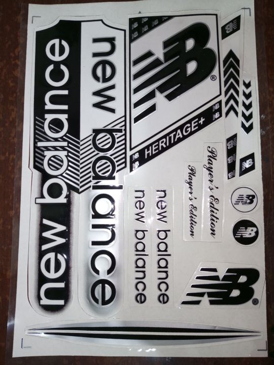 [3D] Embossed 2022 New Balance HERITAGE Cricket Bat Stickers [3D