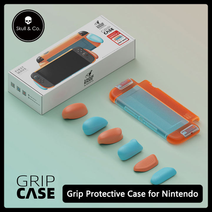 Savage%20Raven%20by%20Skull%20&%20Co.%20Grip%20Case%20With%20Replaceable%20Ergonomic%20Grip%20Protective%20Case%20for%20%20Switch%202%20NS2%20Game%20Console%20-%20Image%202