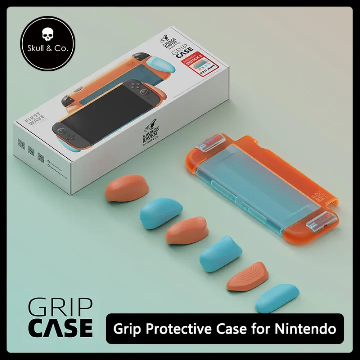 Savage%20Raven%20by%20Skull%20&%20Co.%20Grip%20Case%20With%20Replaceable%20Ergonomic%20Grip%20Protective%20Case%20for%20%20Switch%202%20NS2%20Game%20Console%20-%20Image%202