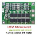 Original 3S 40A BMS 11.1V 12.6V 18650 Lithium Battery Protection with 100mA Balancing Feature 3S 40 Ampere BMS. 