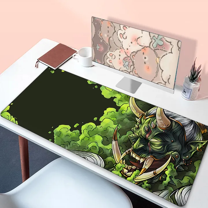 Anime%20Oni%20Mouse%20Pad%20Gamer%20Japanese%20Desk%20Mat%20Large%20Mousepad%20Xxl%20Gaming%20PC%20Accessories%20for%20Computer%20Black%20400X900%20Mouse%20Rug%20Laptop%20-%20Image%203