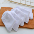 5-Pack Kids Socks Cotton Blend,Crew Socks for Boys and Girls, Comfy Breathable, Solid Color, School White Children Socks. 