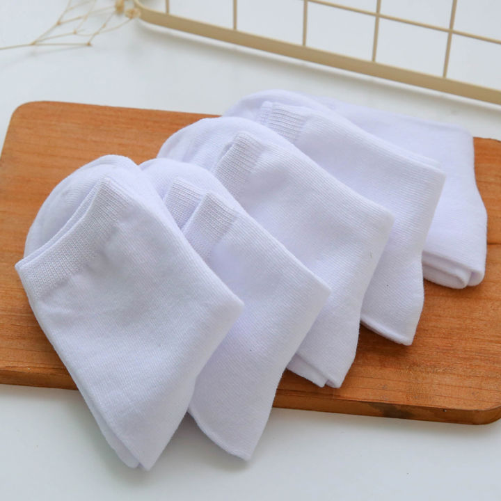 5-Pack%20Kids%20Socks%20Cotton%20Blend,Crew%20Socks%20for%20Boys%20and%20Girls,%20Comfy%20Breathable,%20Solid%20Color,%20School%20White%20Children%20Socks%20-%20Image%205
