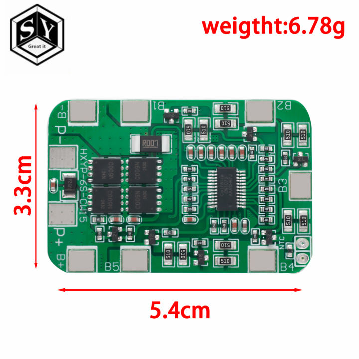 6S%2012A/25A%2024V%2025.2V%20PCB%20BMS%20Protection%20Board%20For%206%20Pack%2018650%20Li-ion%20Lithium%20Battery%20Cell%20Module%20New%20Arrival%20Balanced%20-%20Image%204
