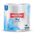 Partex Clean Toilet Tissue Paper for Refreshing Cleanse - 2 Ply Value Pack 4 Pcs Roll - Super Soft - White Paper. 