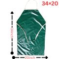 Blue Washable, Oil Resistant, Waterproof Chemical Lightweight Bib Apron PVC Apron.