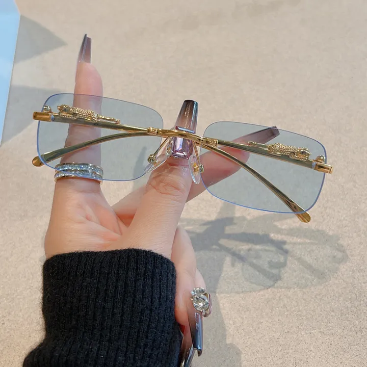 Cycling%2012pcs%20Brand%20Leopard%20Rimless%20Rectangle%20Sunglasses%20Fashion%20Y2K%20Frameless%20Sun%20Glasses%20Shades%20for%20Women%20Men%20UV400%20-%20Image%203