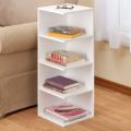 Corner Bookcase
With generous storage space on 4 open shelves, this classic reader's stand by Oakridge accents allows easy access to books, magazines and periodicals.. 
