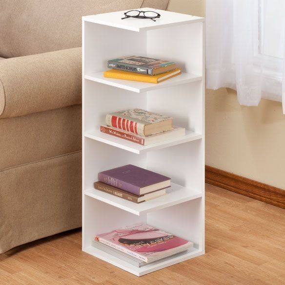 Corner Bookcase
With generous storage space on 4 open shelves, this classic reader's stand by Oakridge accents allows easy access to books, magazines and periodicals.