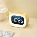 Rechargable Digital Alarm Clock Night Light Touch Snooze Always-on Display Desktop Table Clock 12/24H Dual Alarm Music LED Clock. 