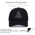 Unisex A Letter Side Ar Embroidery Baseball Caps Spring and Autumn Outdoor Adjustable Casual Hats Sunscreen Hat.