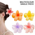 Large 8 cm Hair Clip Flower Claw pack of 2 and pack of 1 | Stylish Anti-Slip Women’s Hair Accessory | Durable Plastic Headwear for Summer Daily Use multi pack. 