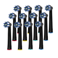 Cross Generic Electric Toothbrush Heads for Oralb Braun Crossact Toothbrushes Compatible with Most Oral-B Bases- Quality Action.