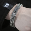 Fashion Men Cuban Bracelet Stainless Steel Women Bracelet on Hand for Couple Unisex Wrist Chain Jewelry Gift. 