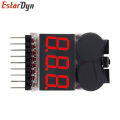 1-8S BBX1-8S 2IN1 Lipo Battery Voltage Tester/Low Voltage Buzzer Alarm/Battery Voltage Checker Dual Speakers for Lipo/Li-ion. 