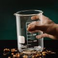 Transparent High Borosilicate Glass Measuring Cup Clear Scale Cup Laboratory Beaker Kitchen Tool Baking Measuring Cups 50-1000ml. 