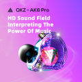 QKZ Original AK6 Pro EDX Pro In Ear Monitor Sport Noise Cancelling Headset 1DD Dynamic Wired Earphones HIFI Bass Earbuds ZST X. 