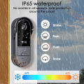 Wireless Wifi Doorbell Camera 1080P Video Intercom Doorbell Waterproof 4.3in IPS Screen Home Security Door Bell IR Night Vision. 