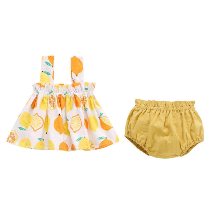 Summer%20Newborn%20Baby%20Clothes%20For%20Girls%20Boys%20Set%20Print%20Thin%20Mini%20Dress%20And%20PP%20Shorts%202Pcs%20Set%20Infant%20Baby%20Clothing%20Outfit%206-24M%20-%20Image%202