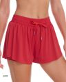 Breathable Women's Sports Shorts - Elastic Drawstring Waist, Liner Design, Side Pocket, Ideal for Gym Yoga Running Casual Wear.