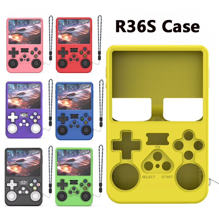 Soft Silicone Rubber Skin Cover for R36S Retro Handheld Game Console, Back Protective Case for R36S Protector Accessories
