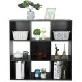 9 Cubes Organizer, 3 x 3 Wood Cube Storage. 