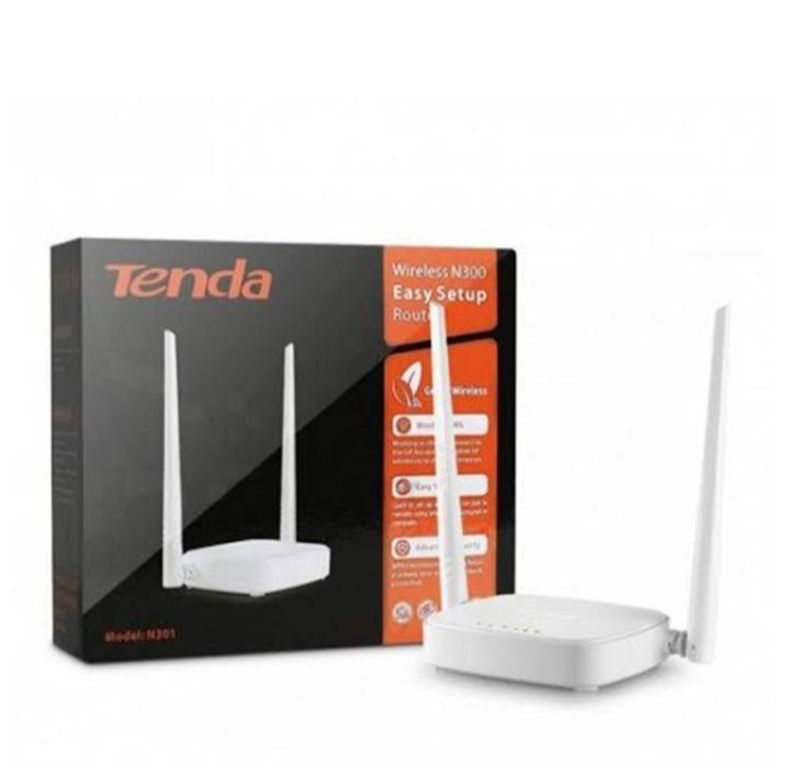 High Quality Tenda Wireless Range Router N300 White With 2 Antenna