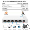 5/8 Port Gigabit Switch 10/100/1000M home network hub with power cable, office Ethernet splitter,  switch hub Internet injector. 