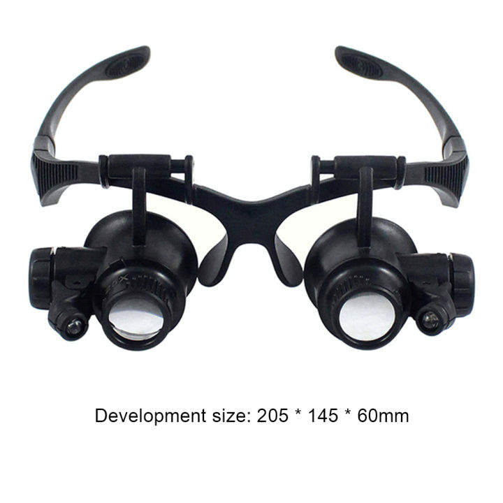 Magnifying%20Glass%2010X/15X/20X/25X%20Jeweler%20Watchmaker%20With%20LED%20Light%20Telescopic%20Headband%20Magnifier%20Glasses%20Reading%20Loupes%20Eyewear%20-%20Image%206