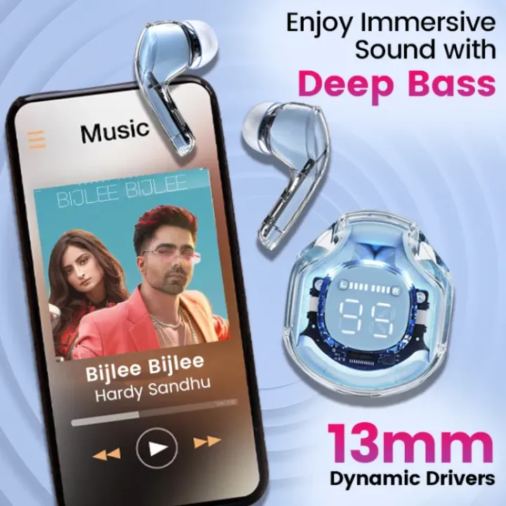 Ultrapods%20Pro%20True%20Wireless%20Earbuds%20with%20Display%20Transparent%20Design,%20Bluetooth%205.3%20Water%20Proof%20-%20Image%205