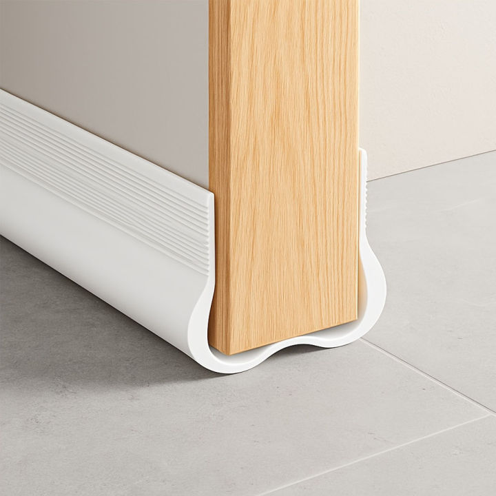 PVC Flexible Door Bottom Seal Strip Under Door Draft Stopper Weatherproof Soundproof Gap Cover Weatherstrip for Indoor Outdoor