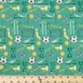 100% cotton, football pattern, ball shirt and so on, 44 inches wide fabric, yards fabric. 