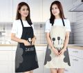 Kitchen Apron Waterproof Oil-Proof Apron For Woman Adjustable Household Cooking Bib With Pocket Hand-Wiping Clean Tool Accessory. 